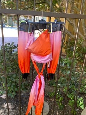 L’impasse silk/calfskin tube top with detached sleeves